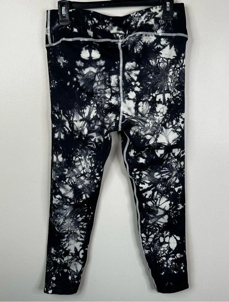 NEW Good American Leggings Womens 5/6- US 2X 3X Black Tie Dye Seamless Stretch - Image 7
