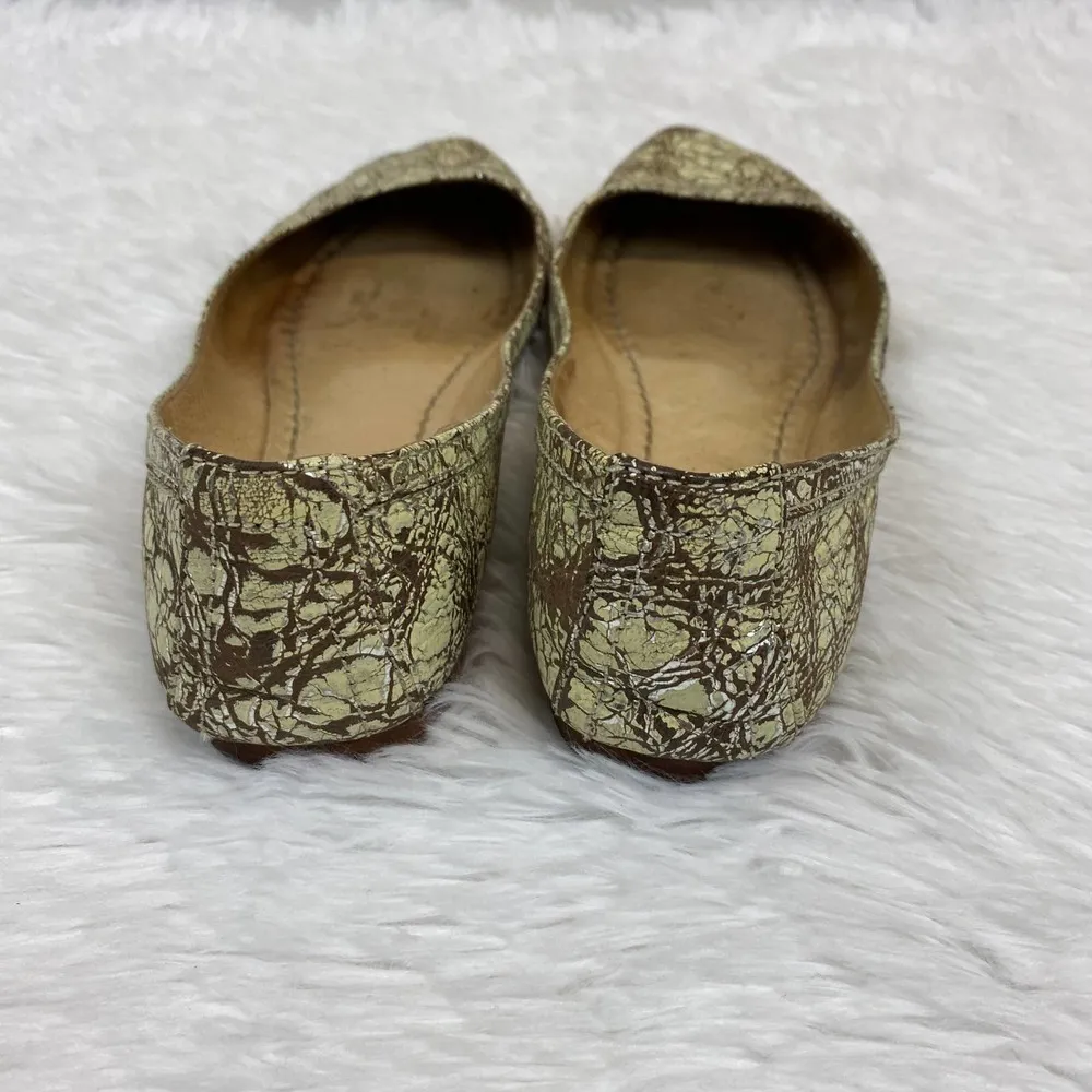 Frye Carson Ballet Flat Distressed Crackled Leather Size 7 - Image 5