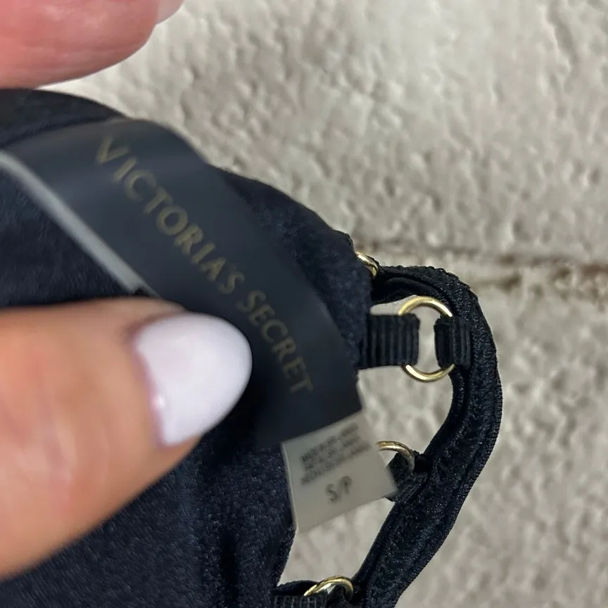 Victoria’s Secret Black Cut Out Bikini Top size S - Image 4