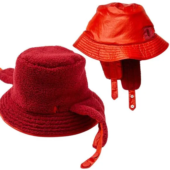NEW Free People Bucket List Reversible Sherpa Bucket Hat Color Bella Rosa - Image 2