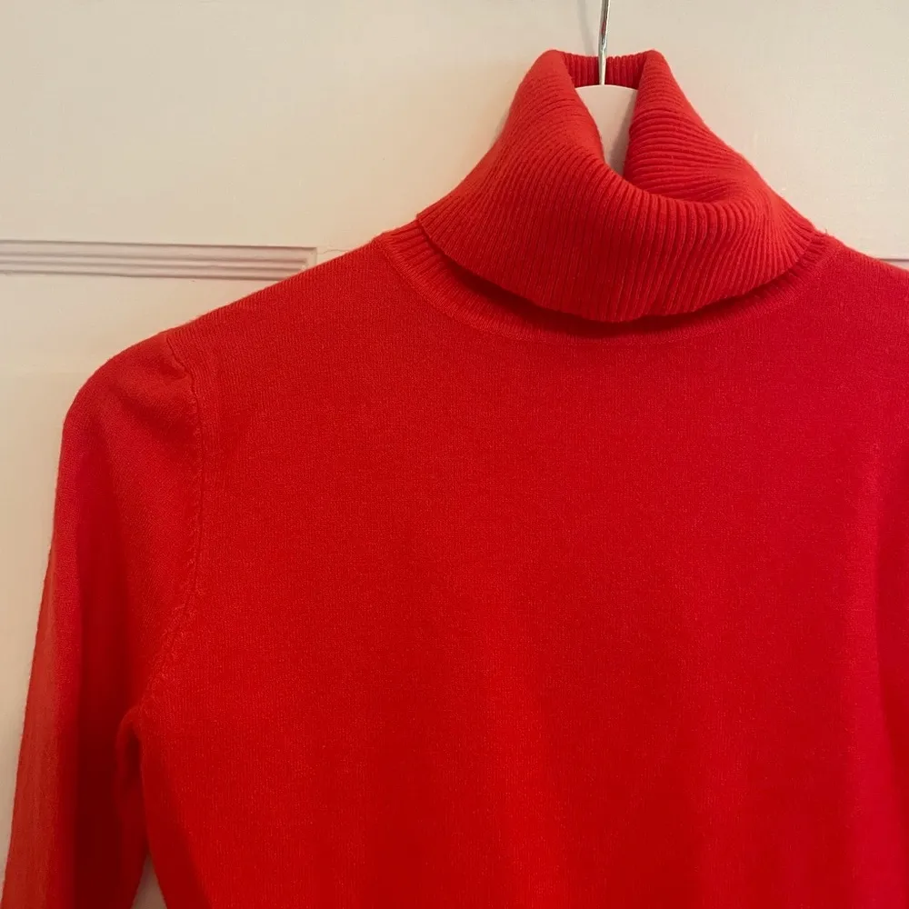 Red/Orange Turtleneck Sweater Orange - Image 8