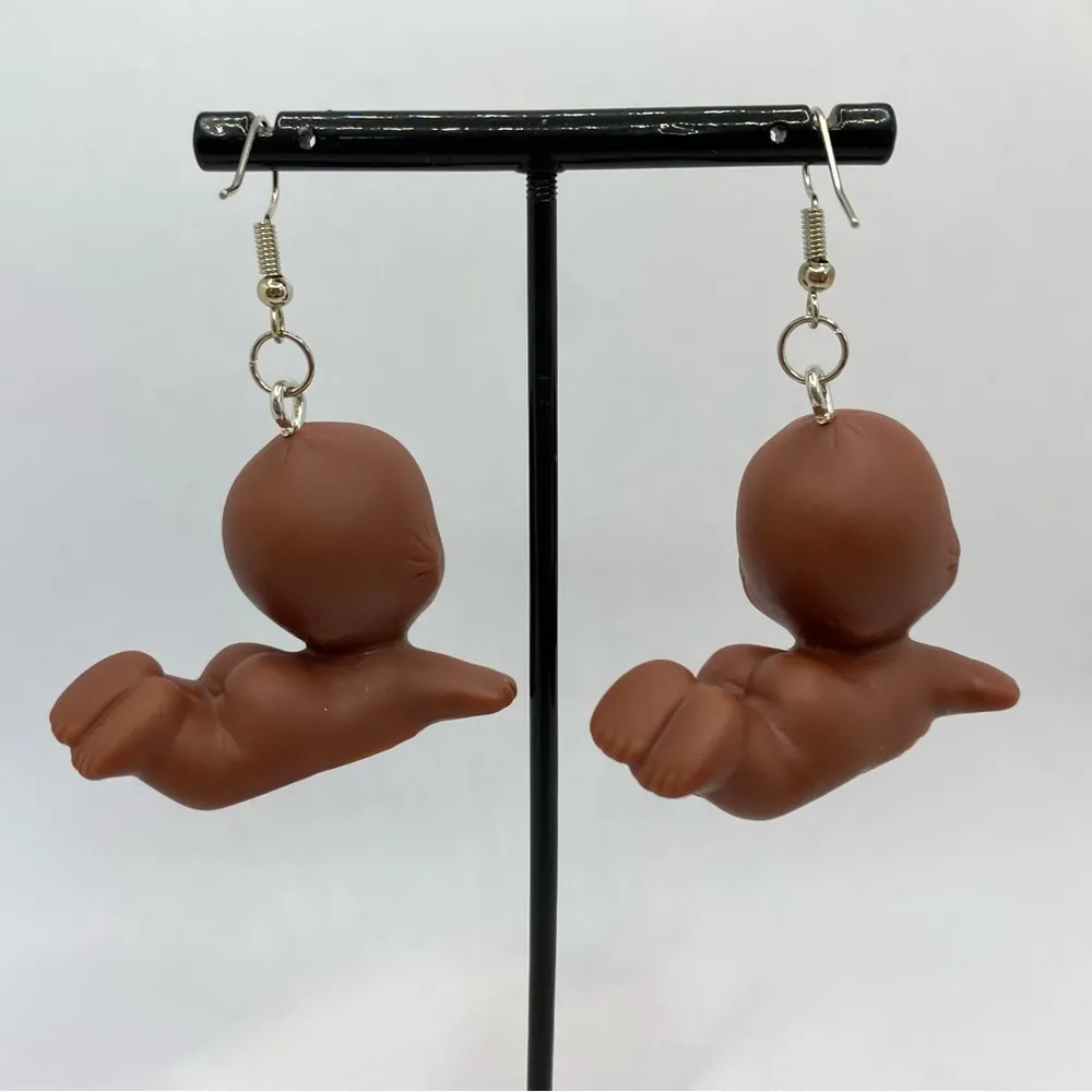 Kewpie style baby earrings - Image 3