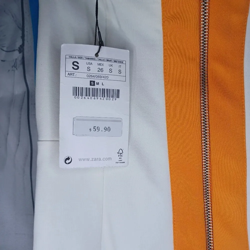 ZARA W&B collection bodycon dress NWT - Image 7