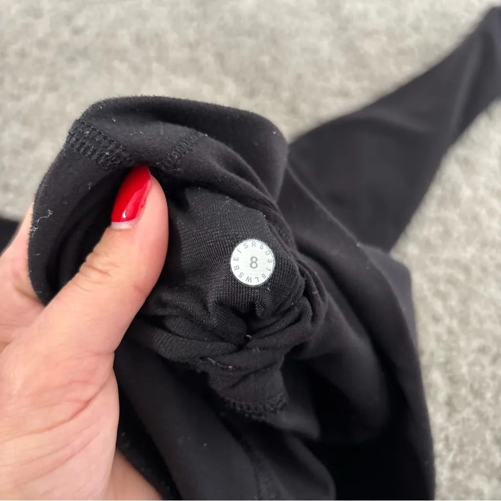 Lululemon Black Wunder Under Smooth Cover High Rise Tight 25 Inch Size 8 - Image 5