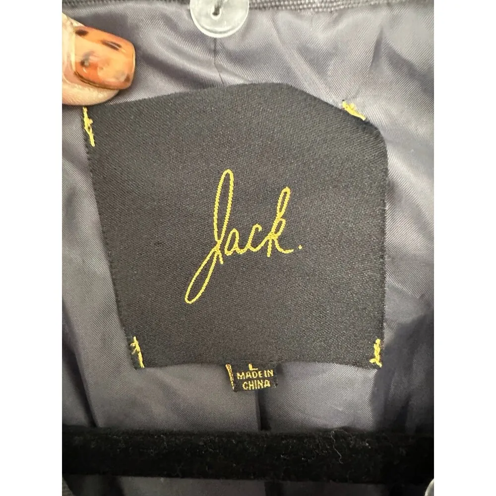 Jack By BB Dakota Cinch Waist Oversized Pockets Full Zip Cargo Utility Jacket L - Image 4