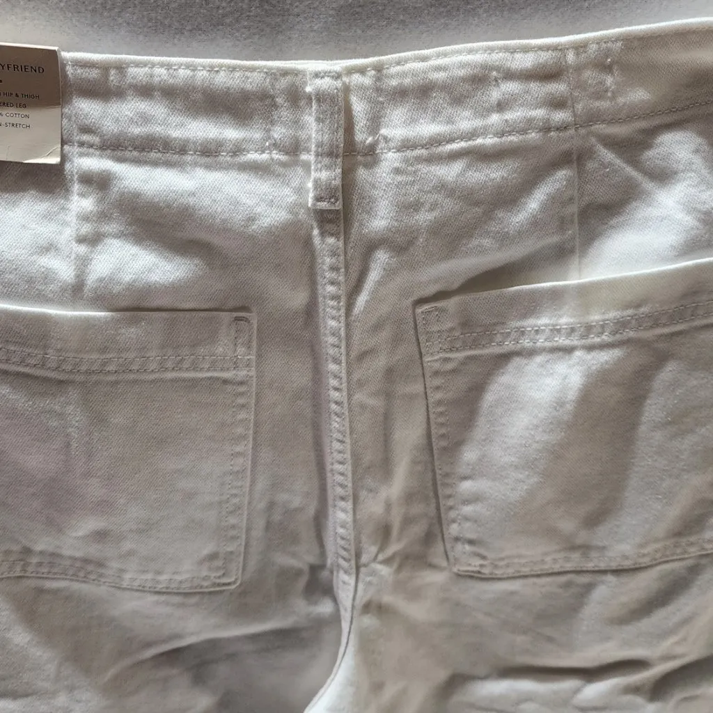 universal thread boyfriend jeans white, slim hip and thigh - Image 8