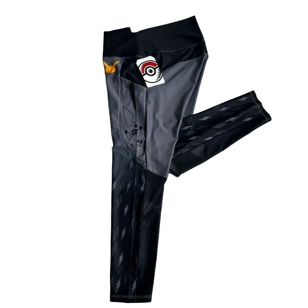 Pikachu Gray 7/8 Length Leggings - Adult size 2XL - Image 2