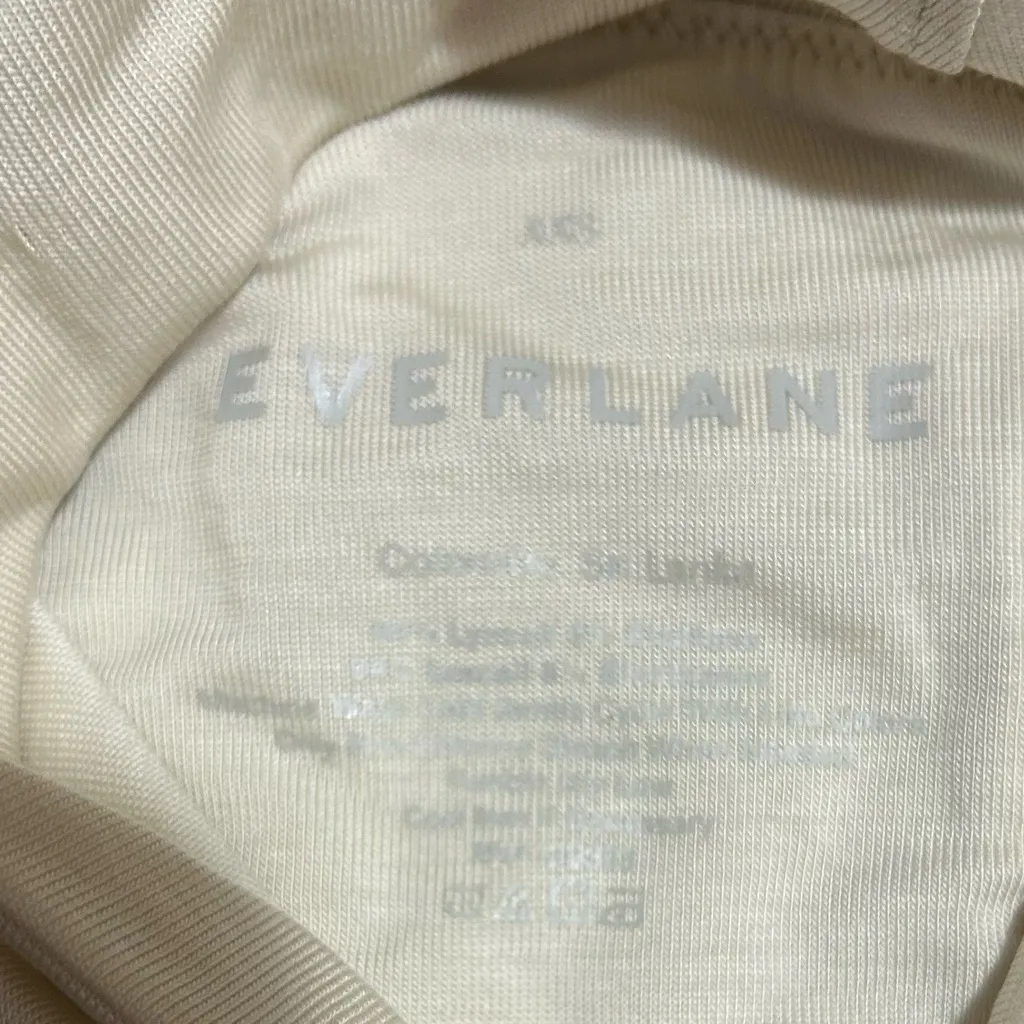 EVERLANE The Luster Mockneck Bodysuit Sandstone Sleeveless Turtleneck SzXXS - Image 5