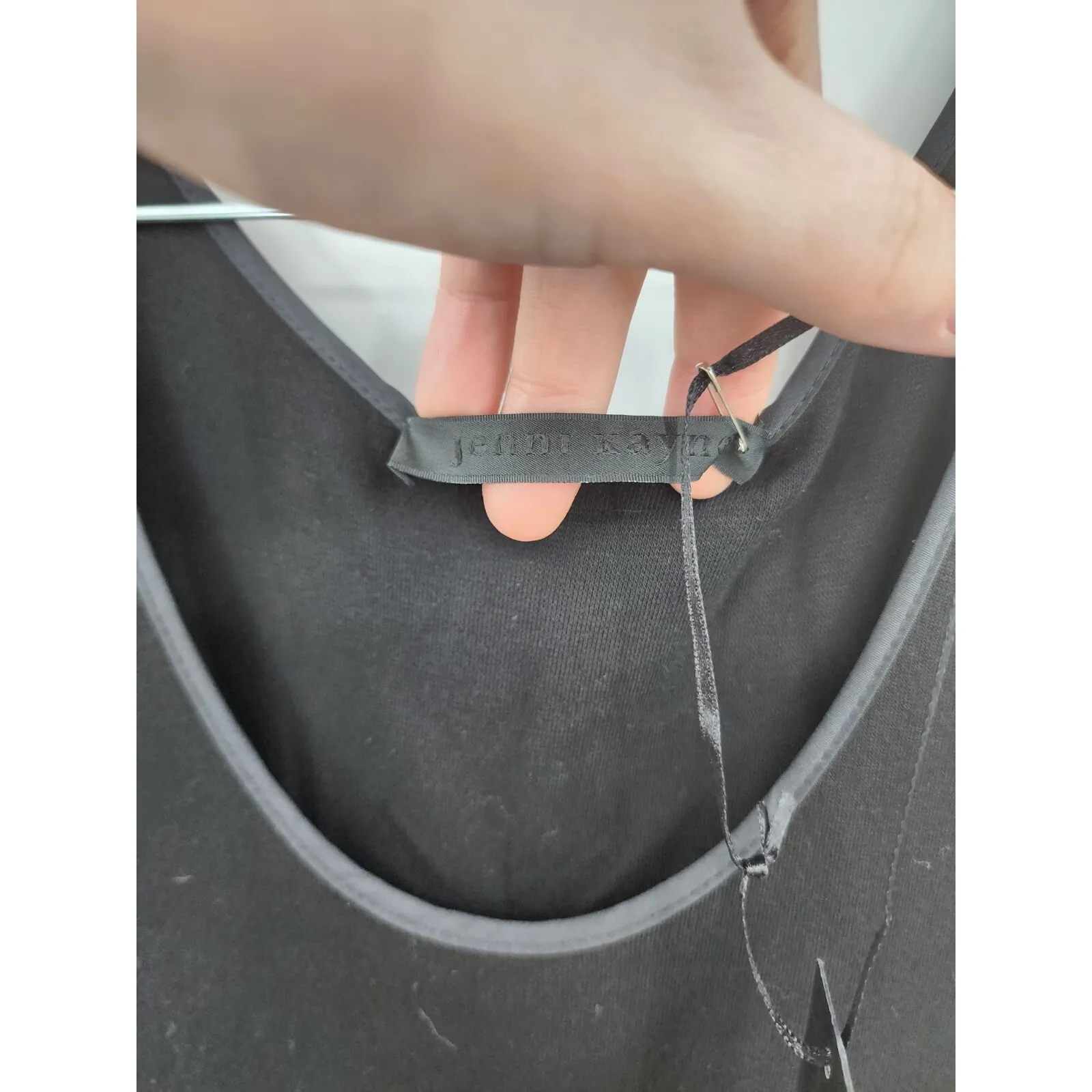 Jenni Kayne Black Navy Asymmetrical Tank Dress XS Whimsigoth Witchy Grunge NEW - Image 2