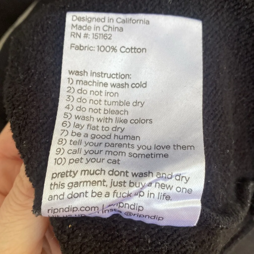 ripndip cat butterfly hoodie pullover sweatshirt Medium Unisex - Image 12