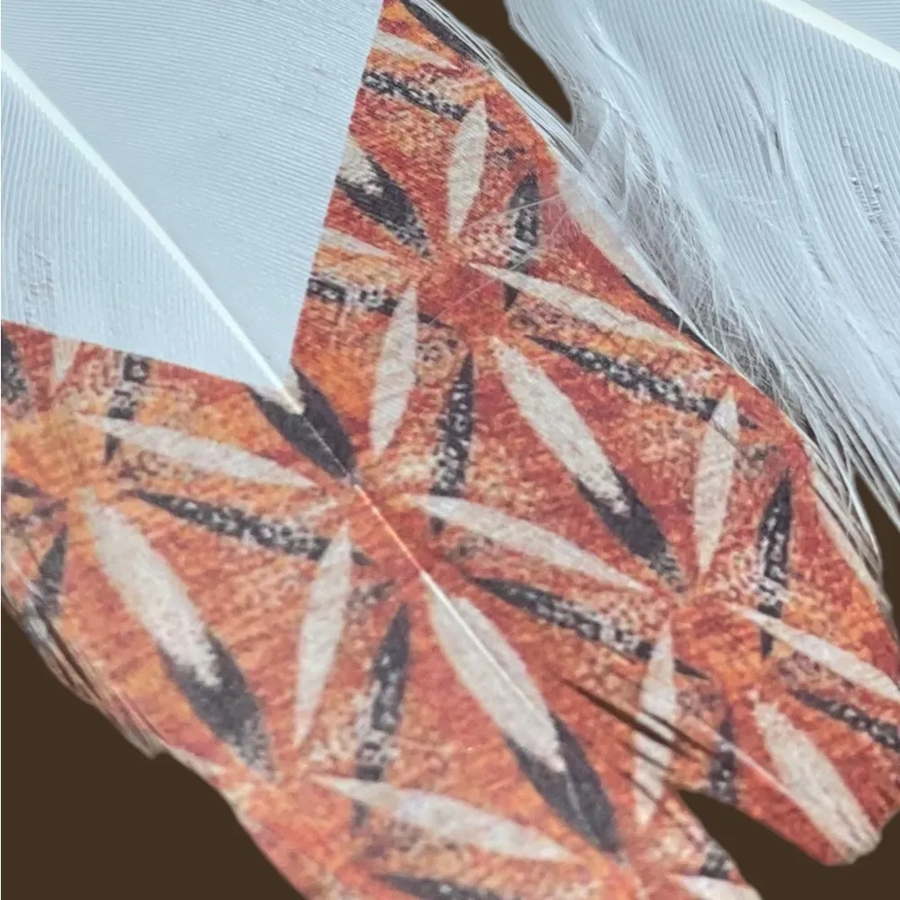 Unique Cowgirl Charm: Feather Earrings with Silver Cowboy Hat - Image 4