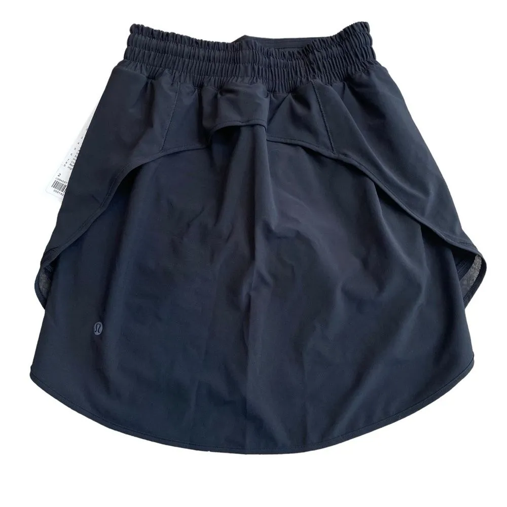 Lululemon‎ Womens Size 2 Hotty Hot High Rise Skirt Skort Long Black Athletic New - Image 7