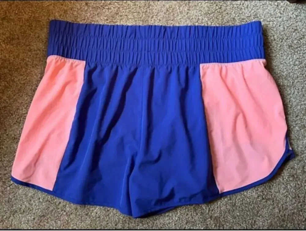 Avia Blue & Pink Athletic Running Shorts Workout Exercise Training size XXXL - Image 1