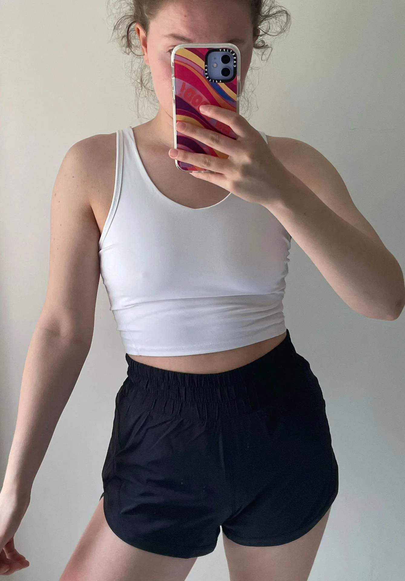 White Cropped Lululemon Align Tank Dupe - Image 3
