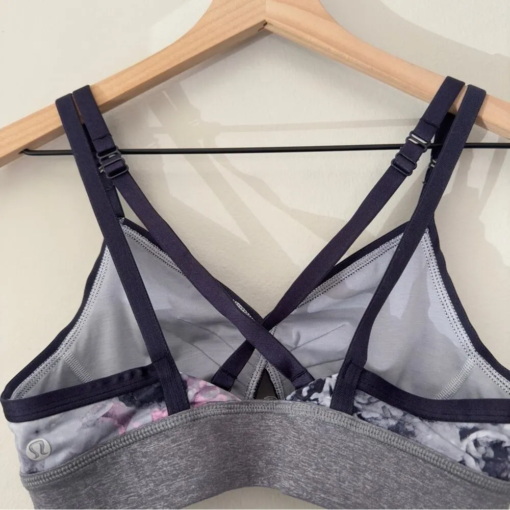 Lululemon If You’re Lucky Bra in Moody Mirage White Deep Navy/Slate/Naval Blue 8 - Image 7