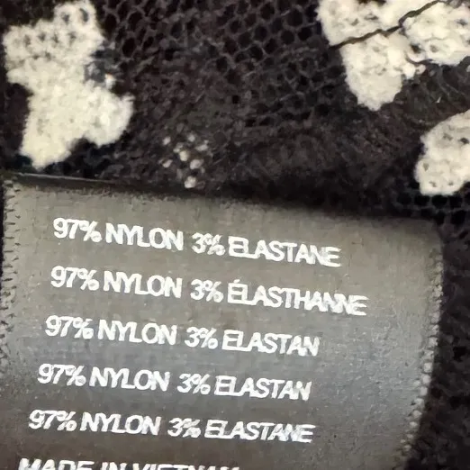 Free People sz L Womens Sheer Delight Open Back Long Sleeve Velvet Print Dress - Image 9