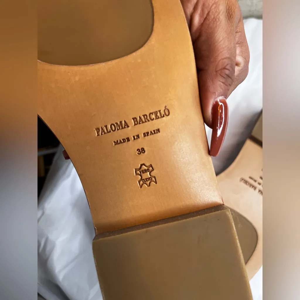 PALOMA BARCELO’ WOMEN'S ROSALIA SANDAL 38 Blue Size 7 - Image 6