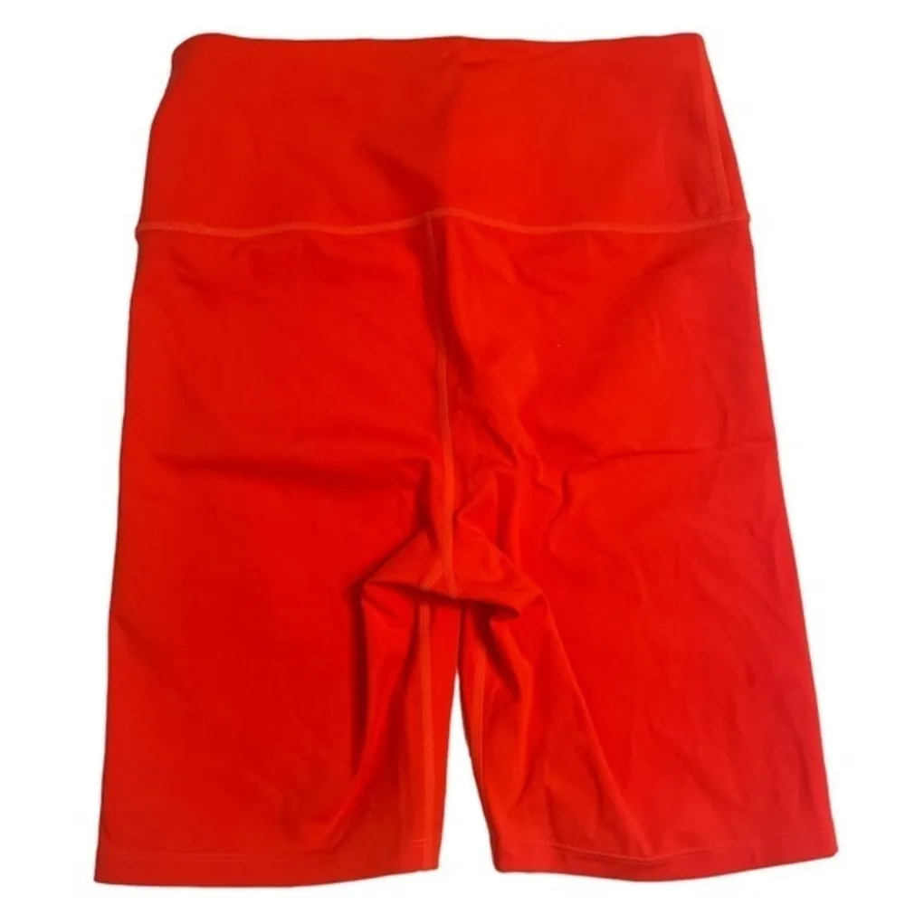 Carbon38 High Rise Biker Short Red Orange Cloud compression Athletic Sz L NWT - Image 5