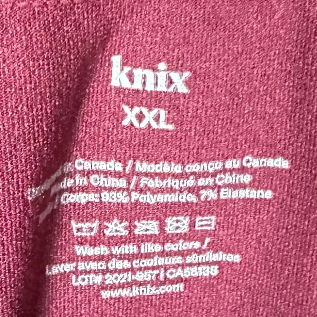 Knix Good To Go Seamless Leggings Deep Purple‎ Sz L Purple - Image 4