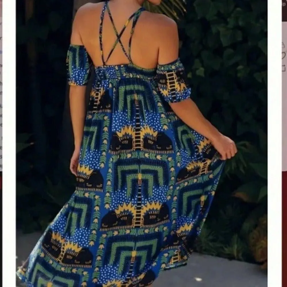 ANTHROPOLOGIE Joao Incerti Strappy Bandeau Dress Size M NEW - Image 5