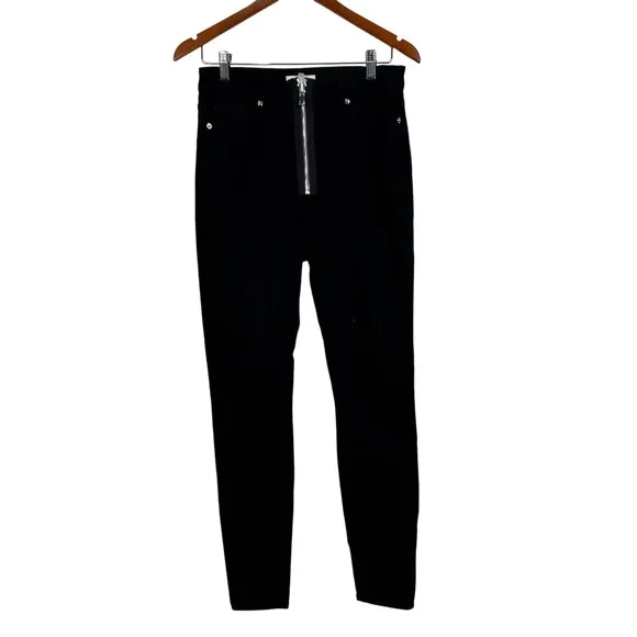 Good American Good Waist Exposed Zipper High Rise Skinny Jeans Size‎ 8/29 - Image 3