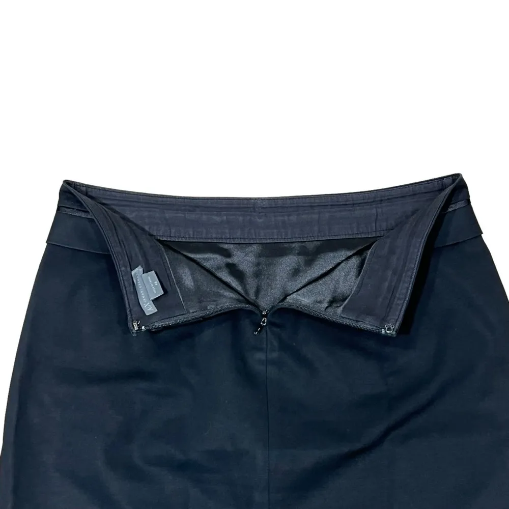 Armani Exchange AX Pencil Mini Skirt Black Career Office - Image 6