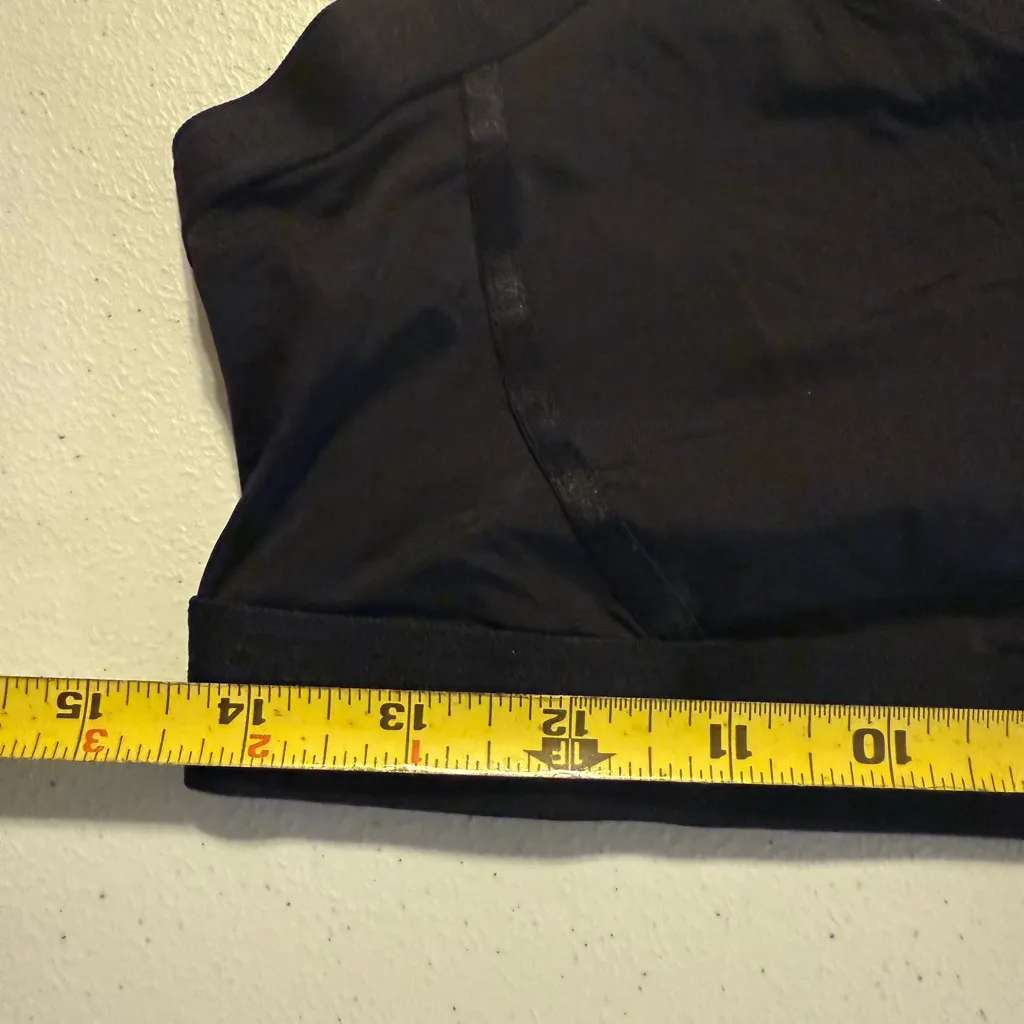 HONEY BIRDETTE ESSENTIALS SOFT BLACK CROP SPORTS BRA LOOK TOP XL - Image 4