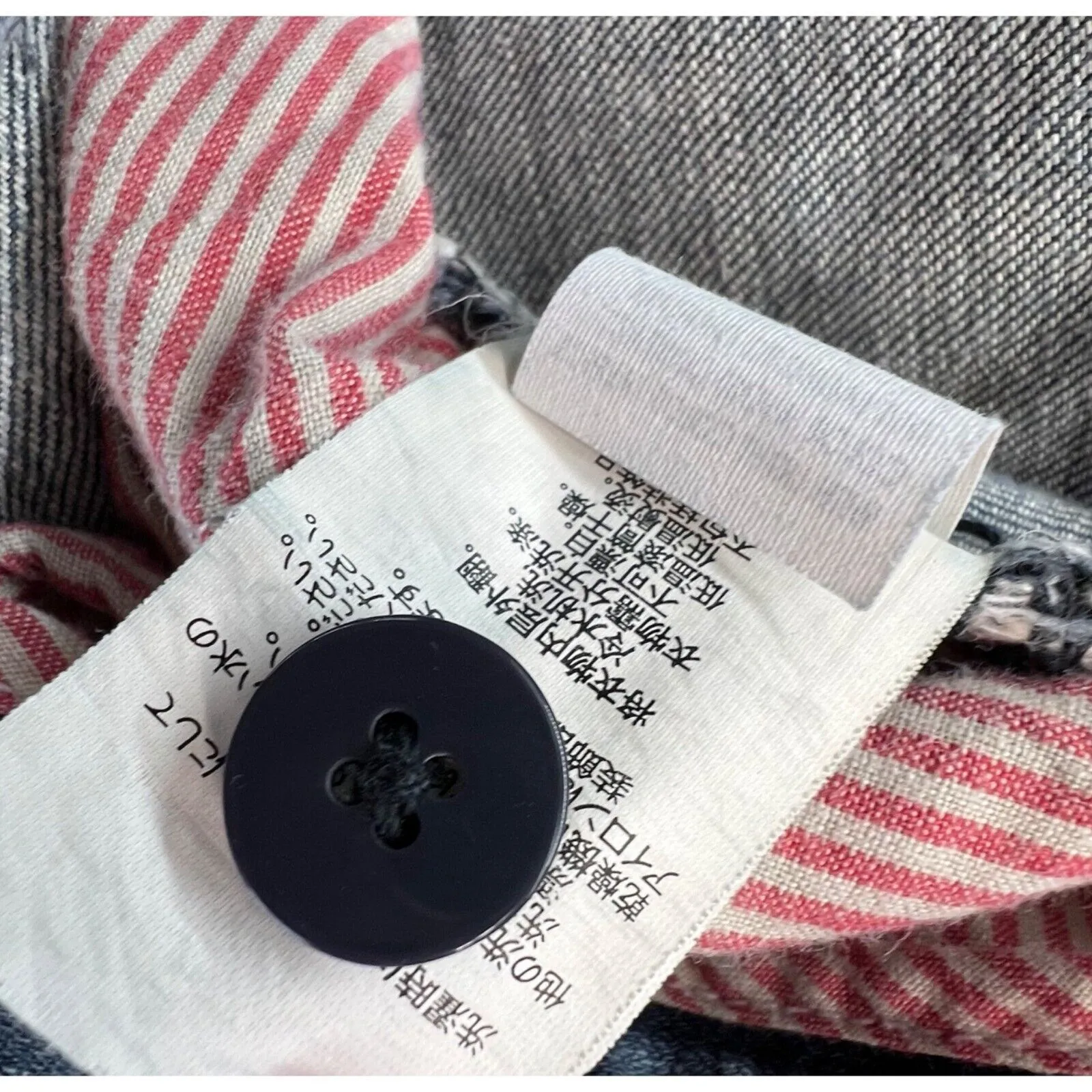 Armani Exchange Y2K Jeans 6 Blue Bootcut Leather Trim Low Rise Stretch Grunge - Image 16