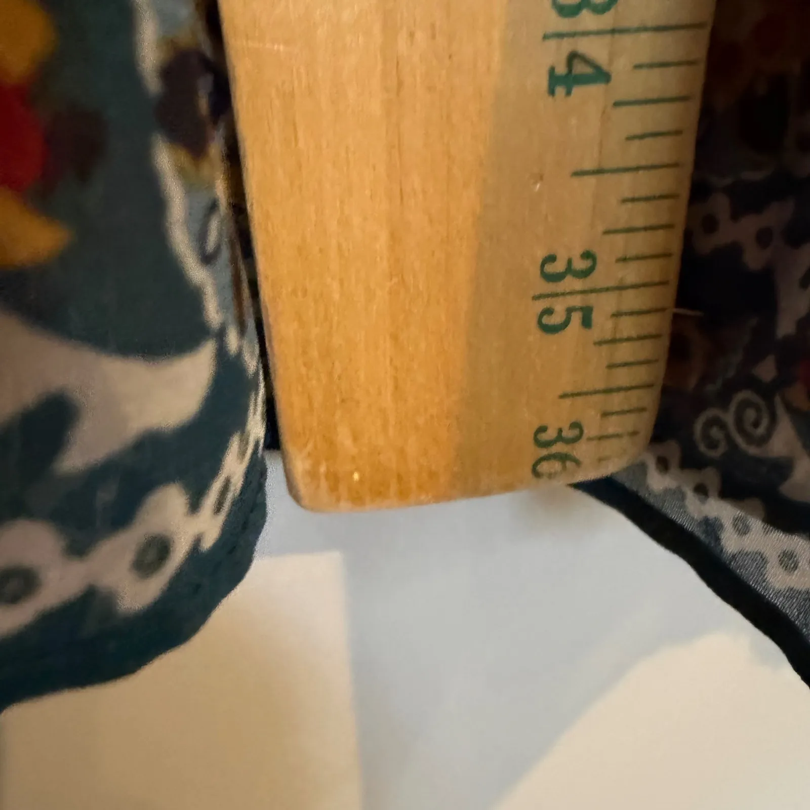 Max Studio Smocked Waist Mini Dress Women's XL Teal Boho Hippie Dainty Career - Image 9