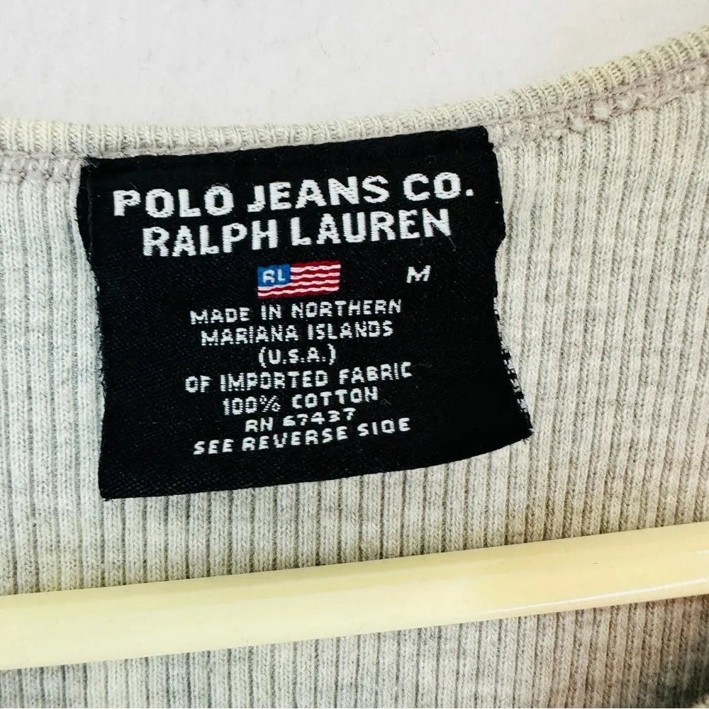 Ralph Lauren Midi Dress Sleeveless Size M Gray 100% Cotton - Image 7