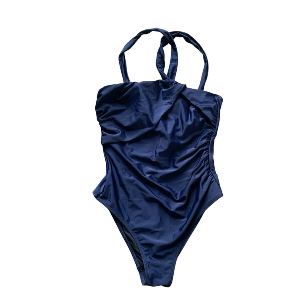 Cupshe Onyx One-Shoulder Tummy Control One Piece Swimsuit S - Image 3