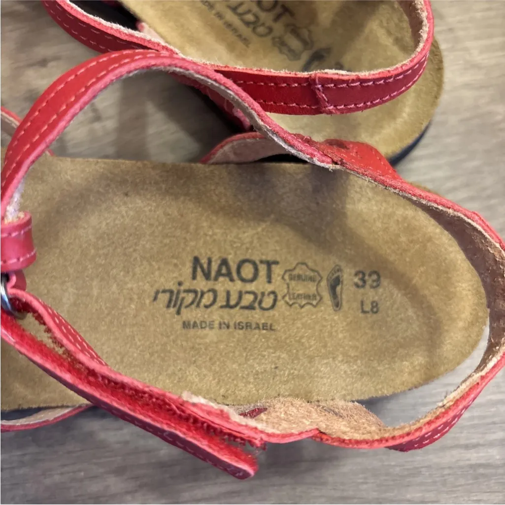 Naot Dorith Strappy Sandal Red Size 8 Women’s - Image 5