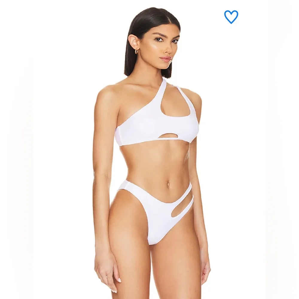 superdown  NWT misty bikini top white strappy women’s size medium - Image 2