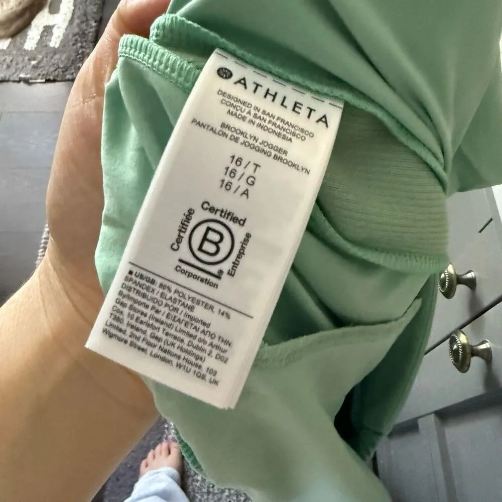 Athleta Women’s 16 Tall Mint Green Brooklyn Jogger Pants - Image 5