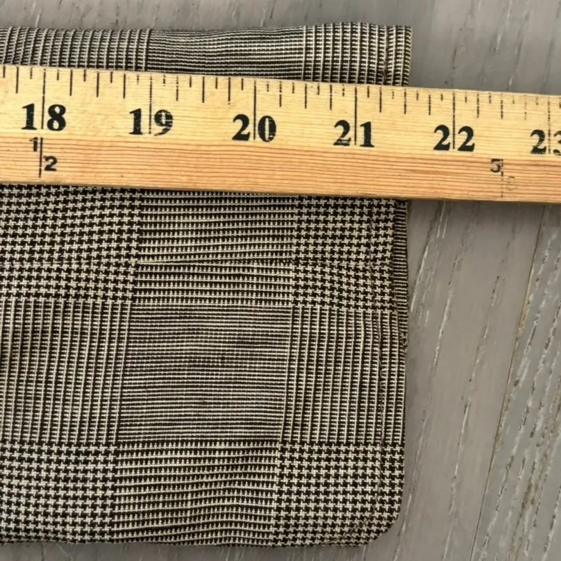 Vintage 90s MaxMara 100% Linen Blazer Sz 2 Made in Italy Brown Check Old Money - Image 7