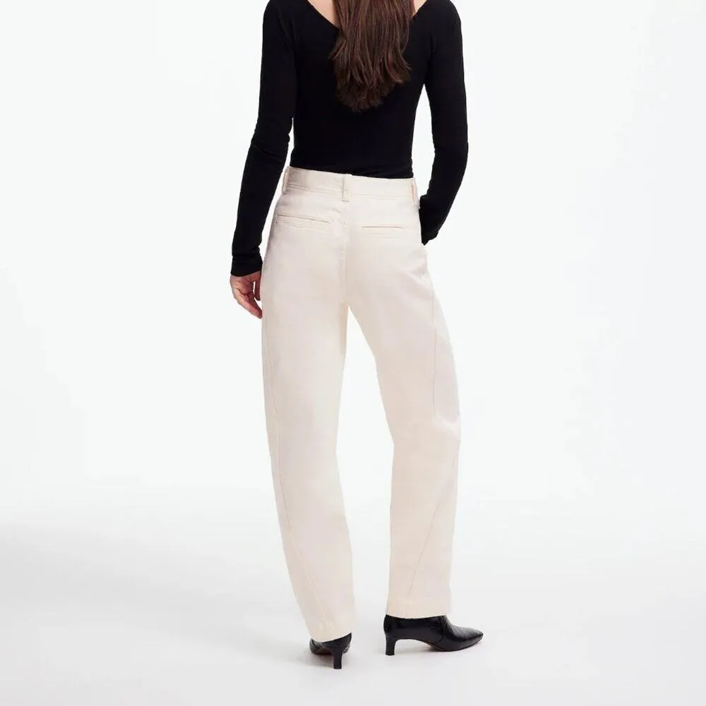 Madewell Jeans Womens Tapered Denim Trousers Vintage Ivory High Rise Size 29 NEW - Image 2