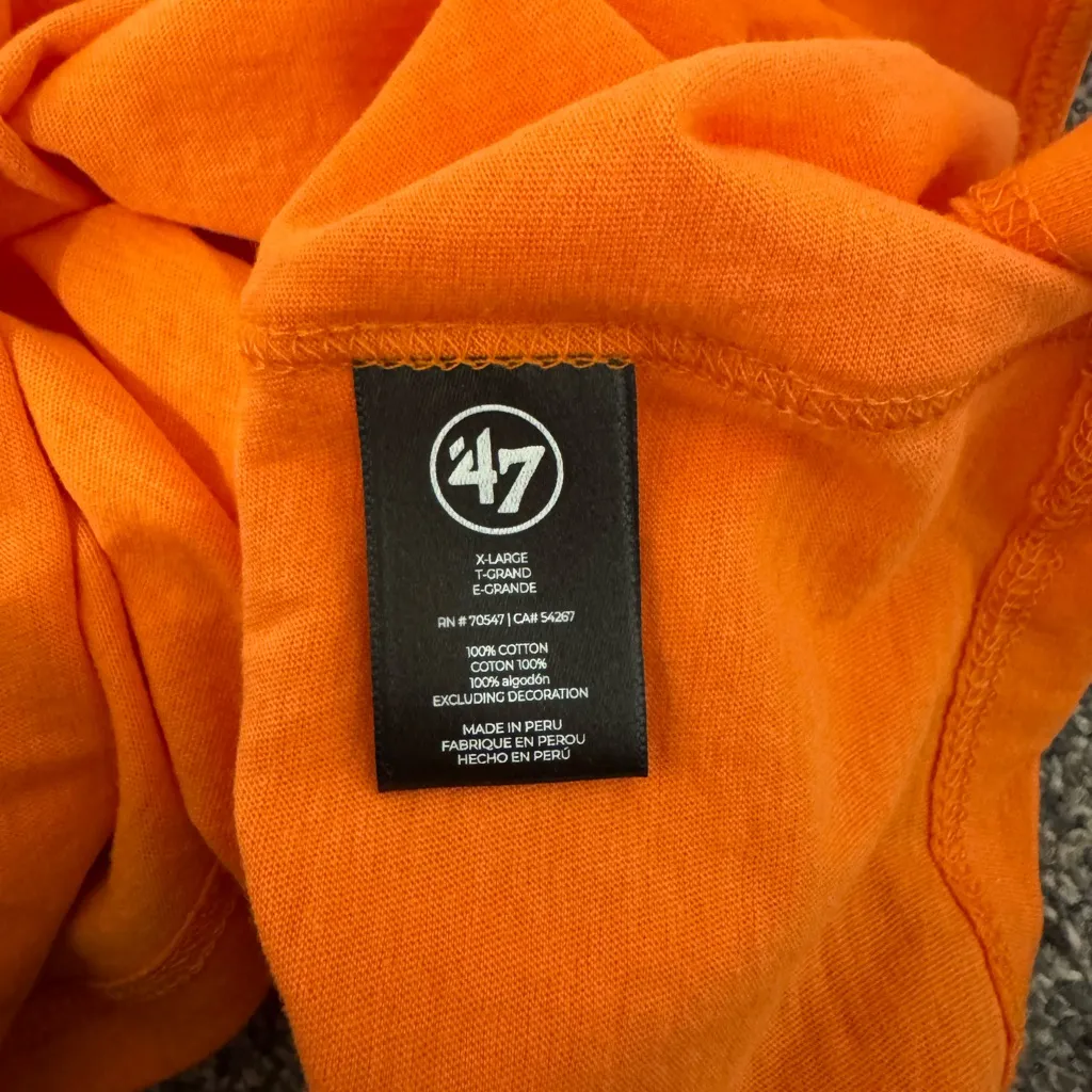 NWT! Women’s ‘47 Cincinnati Bengals orange graphic T-shirt XL - Image 4