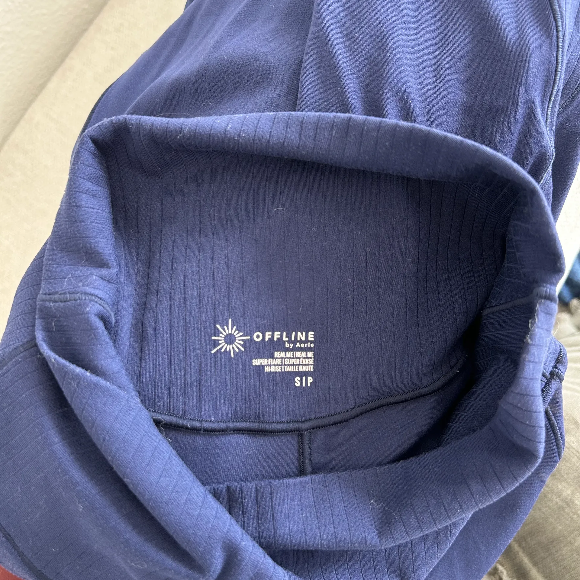 Navy Flare Leggings - Image 8