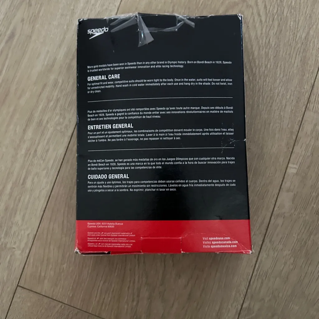 Speedo Women's Solid  Pro LT Swimsuit, Size 12/38, Black, NWOT Box - Image 7