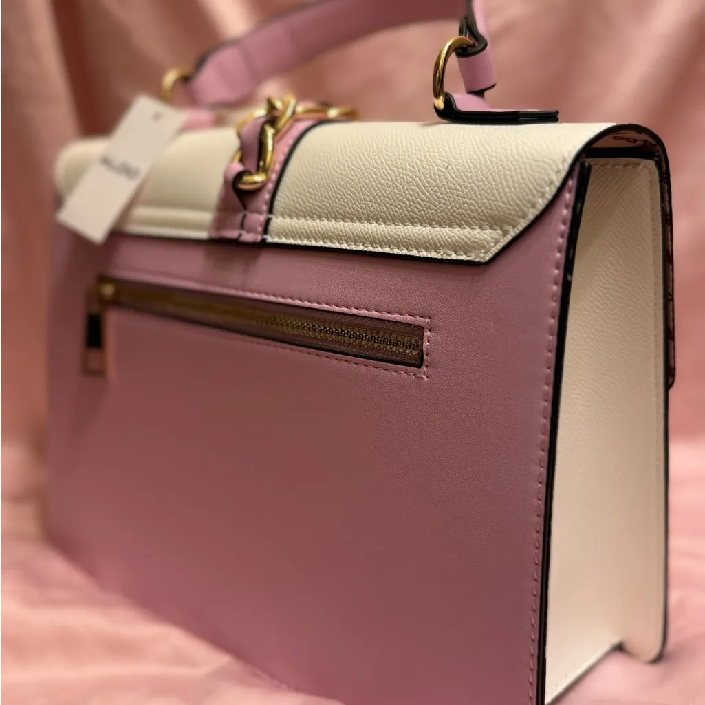 ALDO Colorblock Embellished Satchel with Charms & Gold Chain – NWT - Image 8