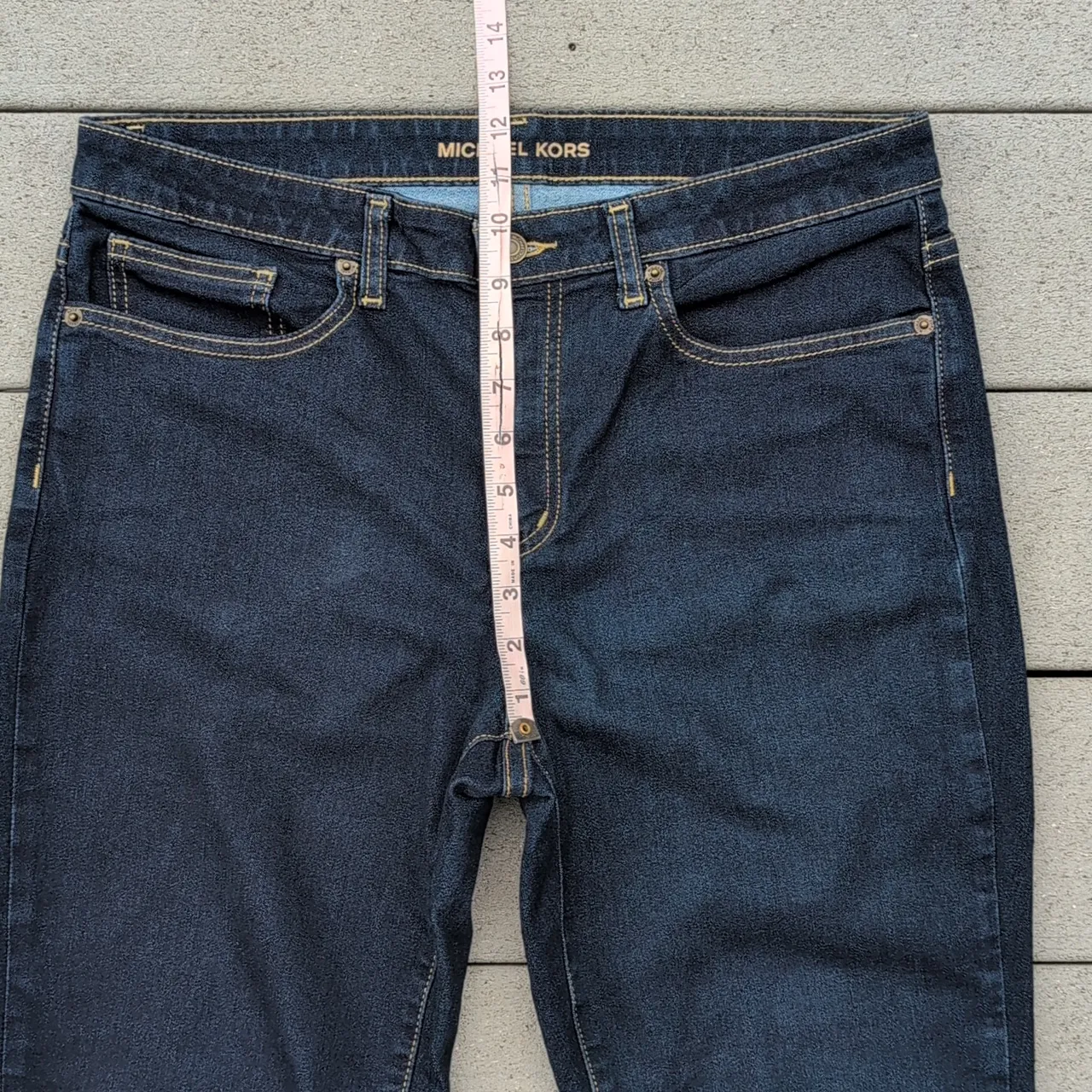 Michael Kors Izzy Cropped Skinny Jeans | MK Darkwash Cropped Jeans - Image 7