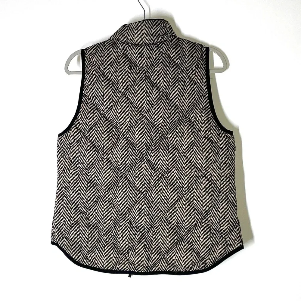 J. Crew Excursion Quilted Down Fill Vest in Herringbone Size Medium - Image 7