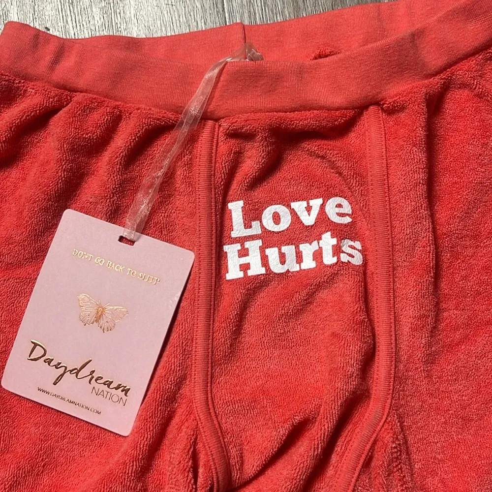 Dolls Kill/Daydream Nation 'Love Hurts' Women’s Terry Boxers - Image 7