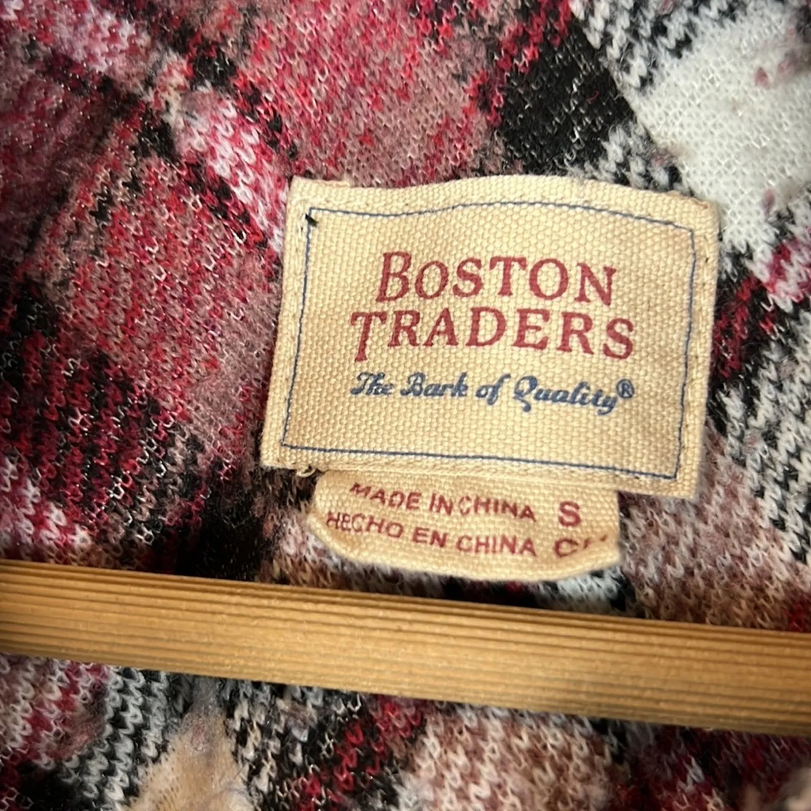 Boston Traders Shacket Womens S Red White Plaid Sherpa Flannel Cozy Country Fall - Image 6