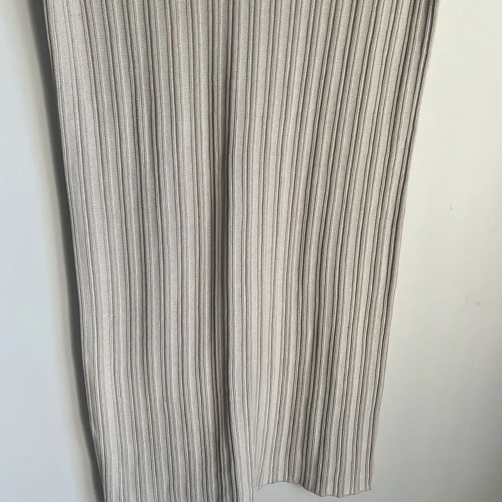 MM Lafleur M The Hayden Dress Geo Micro Knit Ribbed Cotton Dress Sea Salt - Image 9