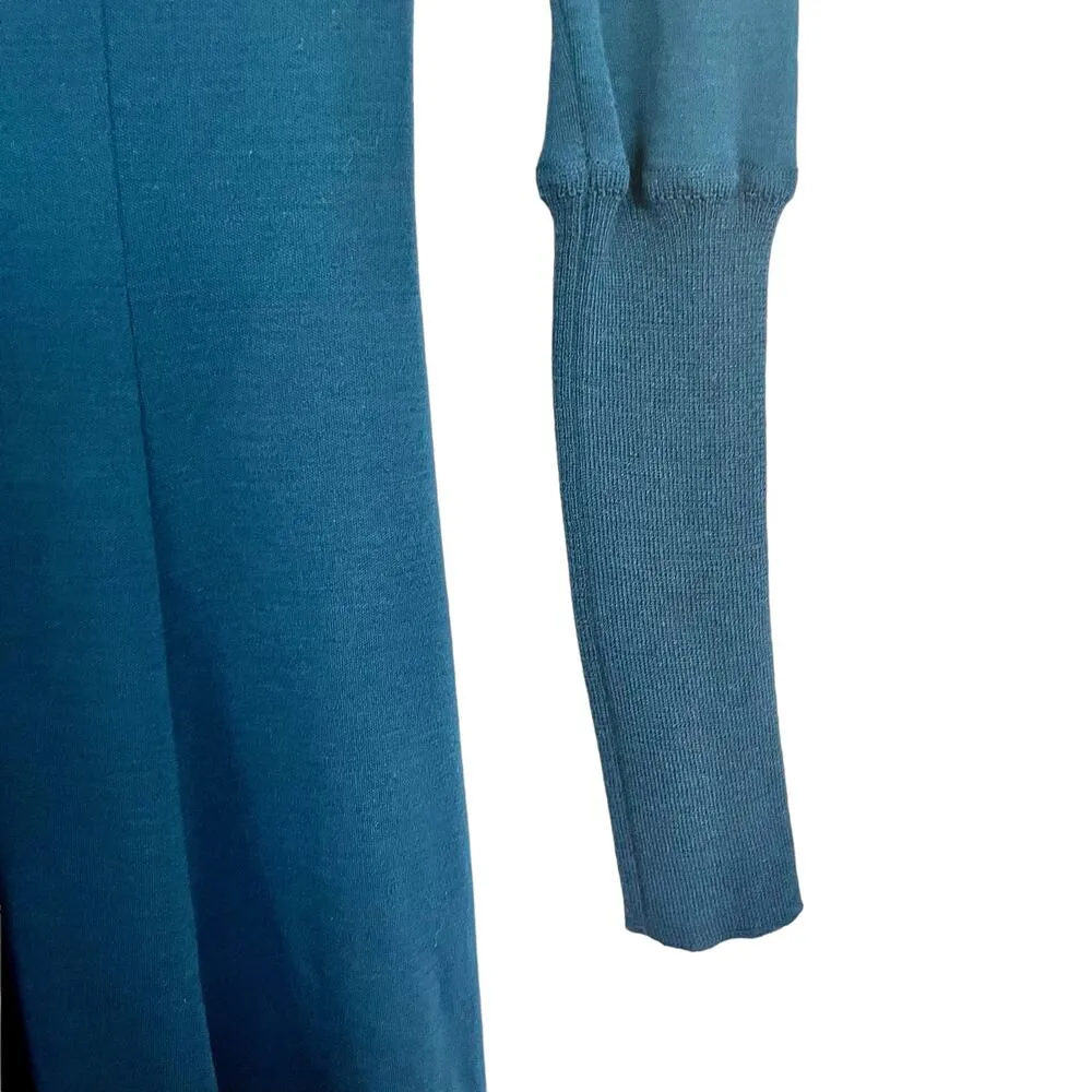 Andrew GN Embroidered Rope Trim Fit & Flare Dress Green Size 36/ US 4 - Image 5