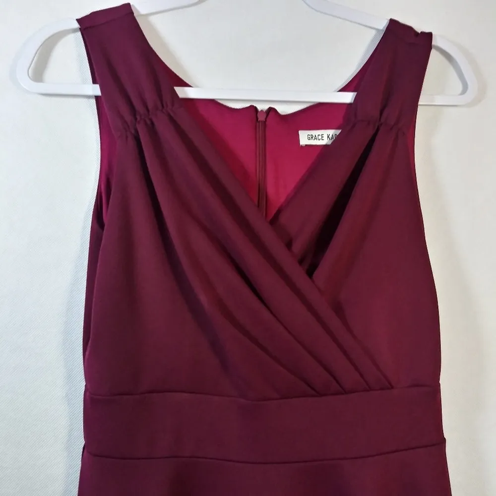 GRACE KARIN Sleeveless V-Neck Flared A-Line Dress Size Small - Image 4