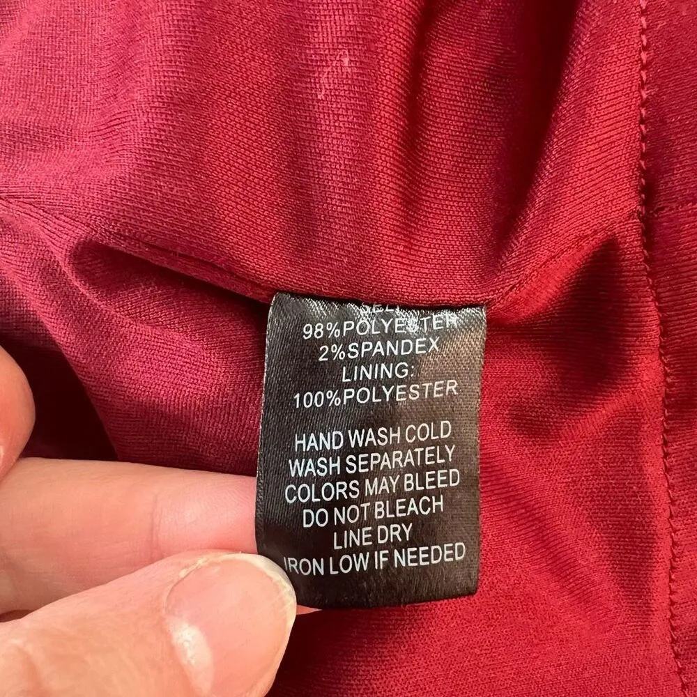 Lulu’s Endlessly Endearing Wine Red  mini Dress size small - Image 12