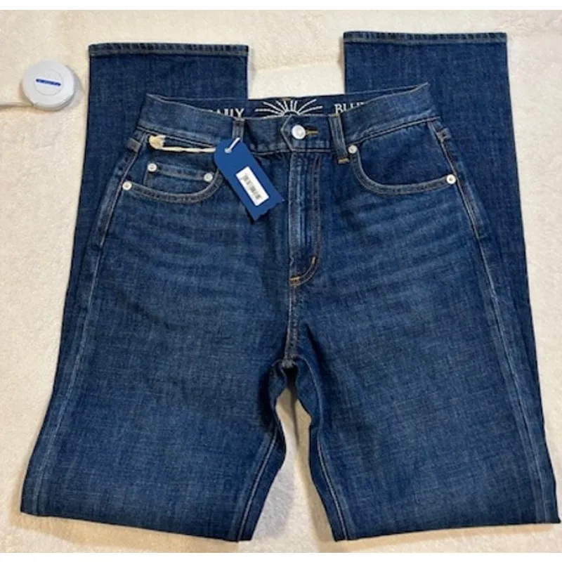 DAILY BLUE by AG Adriano Goldschmied Women's Straight Leg Jeans 27 NWT - Image 7