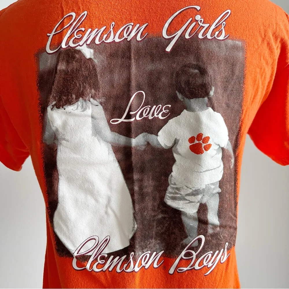 Clemson Girls Love Clemson Boys T - Image 3